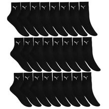 Kit 24 Pares de Meia Puma Cano Médio Esportiva - Preto