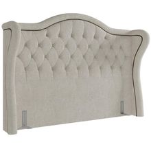 Cabeceira Cama Box Casal 160 cm P05 Lisboa Bouclê Creme - Lyam Decor
