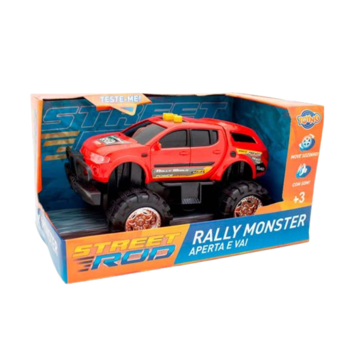 Carrinho de Plástico Rally Monster Series BG Plas