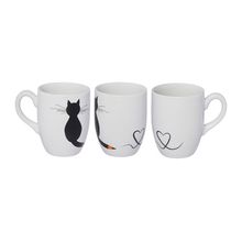 Caneca Porcelana Gato Lapis Hauskraft 350 ml