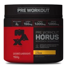 Pré Treino Workout Horus Max Titanium Pote 150g Citrus