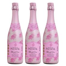 Kit 03 Unidades Espumante Monte Paschoal Moscatel Rosé 750ml