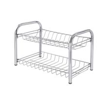 Escorredor de Louça Duplo 12 Pratos Desmontável Cromado Organização Cozinha