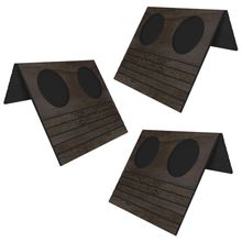 Kit 03 Esteiras Bandeja Com Suporte Para Copos Para Sofá MDF Tabaco - Gran Belo