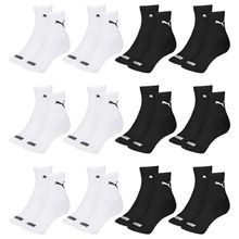 Kit 12 Pares de Meias Puma Cano Médio Esportiva Feminino