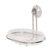 Saboneteira com Ventosa Porta Sabonete Banheiro Suporte de Parede Box Cromado Sem Furo - Kit com 2 unidades