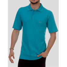 Camisa Pau a Pique Polo Azul Piscina