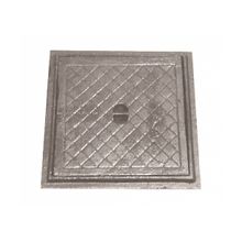 Tampa Tampão Chão Articulado Ferro Fundido Inspeção 30x30cm