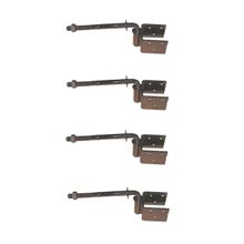 Kit 4und Dobradiça Aço Boca de Lobo (Par) 3/16 280x115x65mm