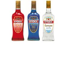 Kit Licor Stock Curaçau + Curaçau Red + Curaçau Blue 720ml
