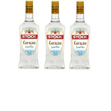 Kit Licor Stock Curaçau Triple Sec Fino 720ml 3 Unidades