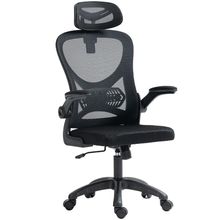 Cadeira Para Escritório Giratória Presidente Executiva Belaggio Tela Mesh R01 Preto - Lyam Decor