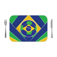 Jogo americano 30x40cm - Bola Copa do Mundo - 2 pçs