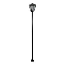 Poste e Luminária colonial Romana de Jardim Preto 200cm