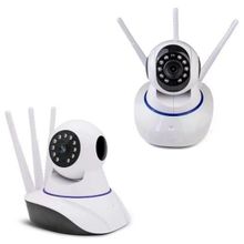 kit 2 Câmeras Robo Ip 3 Antena Wifi Wireles Hd Audio Visão Noturna