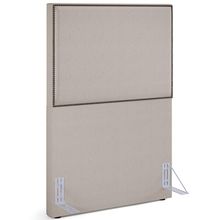 Cabeceira Cama Box Solteiro Com Tachas 100 cm Vicenza L02 Linho Bege - Lyam Decor