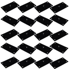 Kit 20 Chapinhas Chapa Reta Fixação Pés Palito Rosca 5/16 Preto G59