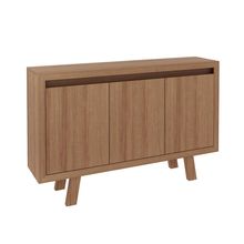 Balcão 3 Portas para Escritório Home Office ME4120 MDP Amendoa - Gran Belo