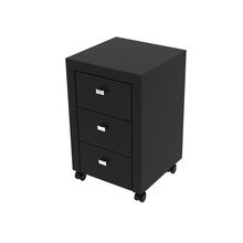 Gaveteiro para Escritório Home Office ME4108 MDP Preto - Gran Belo
