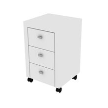 Gaveteiro para Escritório Home Office ME4108 MDP Branco - Gran Belo