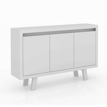 Balcão 3 Portas para Escritório Home Office ME4120 MDP Branco - Gran Belo