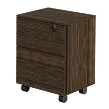 Gaveteiro com Chave para Escritório Home Office ME4148 MDP Nogal - Gran Belo