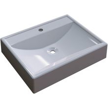 Cuba de Apoio Retangular C01 Para Banheiro RT49 Cinza - Lyam Decor