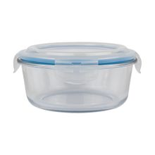 Pote Hermético De Vidro 950ml Marmitas Fitness Vasilha Redonda Com Tampa Microondas Freezer