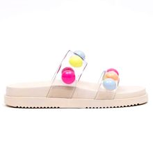 Chinelo Feminino Ice Translúcido Marfim Multicolor Petite Jolie PJ7186