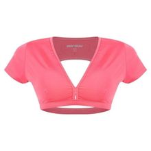 Top Mormaii Cropped Manga Beach Sports Liso Feminino