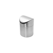 Lixeira de Pia Inox Mini Basculante Lavabo Escritorio 470ml