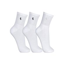 Kit 3 Meias Cano Médio Lupo  - Branco - 03248 | Pau a Pique