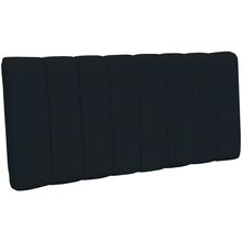 Cabeceira Cama Box Painel Casal Queen 160 cm Dubai W01 Suede Preto - Lyam Decor