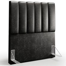 Cabeceira Cama Box Solteiro 100 cm Dália W01 Couríssimo Preto - Lyam Decor