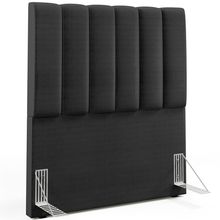 Cabeceira Cama Box Painel Solteiro 100 Cm Dália W01 Facto Preto Metalizado - Lyam Decor