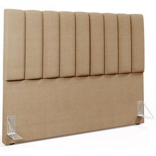 Cabeceira Cama Box Casal Queen 160 cm Dália W01 Linho Bege Escuro - Lyam Decor