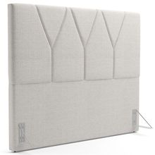 Cabeceira Cama Box Casal King  195 cm Aurora W01 Linho Champagne - Lyam Decor