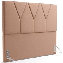 Cabeceira Cama Box Casal 140 cm Aurora W01 Linho Rosê - Lyam Decor