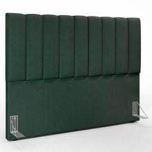 Cabeceira Cama Box Casal King 195 cm Dália W01 Linho Verde Musgo - Lyam Decor