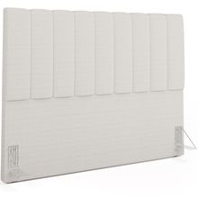 Cabeceira Cama Box Casal Queen 160 cm Dália W01 Bouclê Cru - Lyam Decor