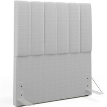 Cabeceira Cama Box Solteiro 100 cm Dália W01 Bouclê Cinza - Lyam Decor