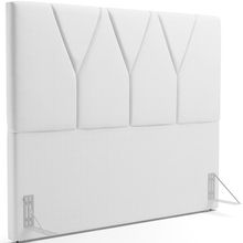 Cabeceira Cama Box Casal Queen 160 cm Aurora W01 Corano Branco - Lyam Decor
