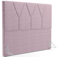 Cabeceira Cama Box Casal Queen 160 cm Aurora W01 Suede Rosê - Lyam Decor