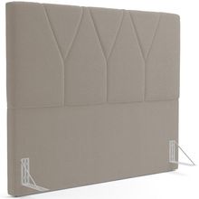 Cabeceira Cama Box Casal King 195 cm Aurora W01 Bouclê Bege - Lyam Decor