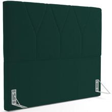 Cabeceira Cama Box Casal King 195 cm Aurora W01 Bouclê Verde - Lyam Decor