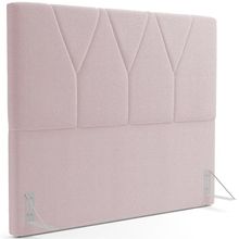 Cabeceira Cama Box Casal King 195 cm Aurora W01 Bouclê Rosê - Lyam Decor