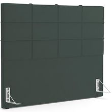 Cabeceira Cama Box Casal 140 cm Roma W01 Suede Verde Musgo - Lyam