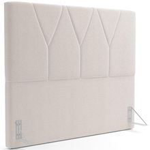 Cabeceira Cama Box Casal Quenn 160 cm Aurora W01 Bouclê Creme - Lyam Decor