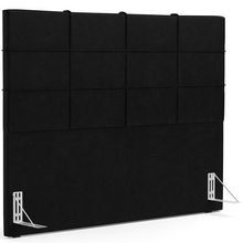 Cabeceira Cama Box Casal King 195 cm Roma W01 Couríssimo Preto - Lyam