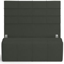 Kit Cabeceira Cama Box Queen 160cm com Calçadeira Roma W01 Linho Verde Musgo - Lyam